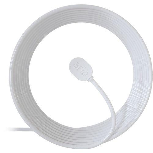 Arlo Ultra 25 ft. Outdoor Magnetic Charging Cable - For Security Camera - White - 7.62 m Cord Length - Office Connect 2018