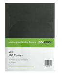 Icon Binding Covers A4 Black 250gsm Pack 100 - Office Connect