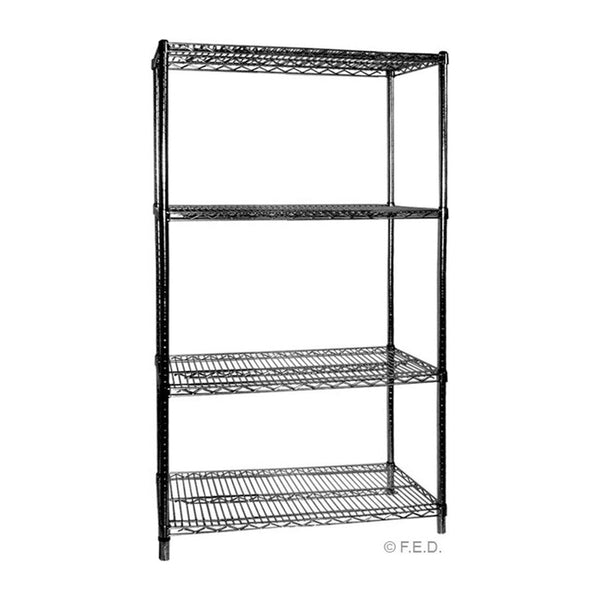 Four Tier Shelving – 457 mm deep x 1880 high - Office Connect 2018