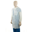 Bastion Polypropylene Labcoat With Pocket White Medium - Office Connect 2018