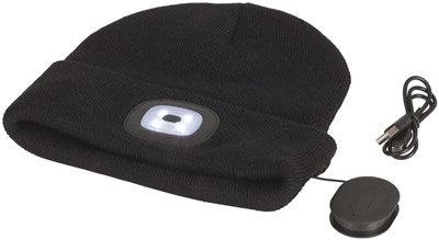 Black Beanie with Bluetooth® Speakers and LED Torch - Office Connect 2018