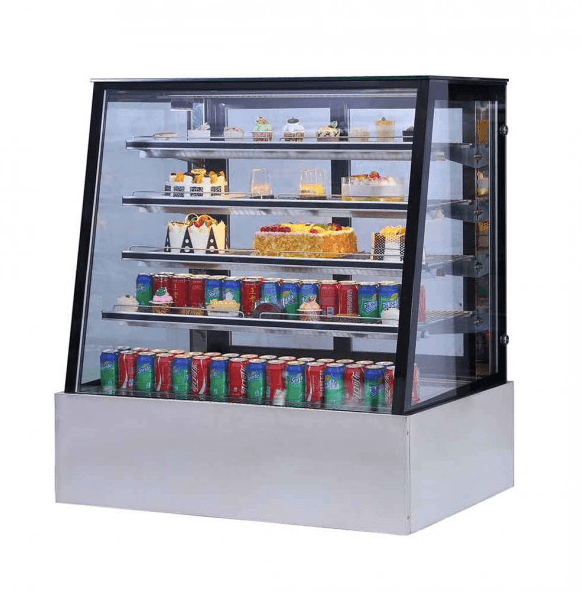 Bonvue Deluxe Chilled Display Cabinet - SLP850C 1500x800x1350 - Office Connect 2018