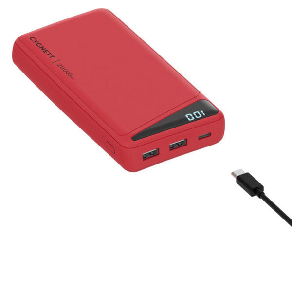 BOOST 2 20K POWER BANK - RED - Office Connect 2018