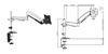 BRATECK 13'-27' Counter Balance Monitor Desk Mount. Max Load: 9kgs. - Office Connect 2018
