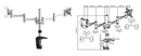 BRATECK 13''-27'' Dual monitor desk mount. Max load: - Office Connect 2018
