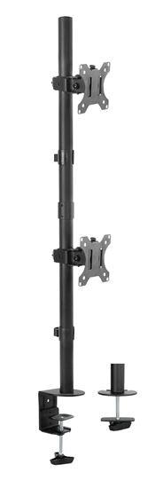 BRATECK 13'-32' Dual Vertical Monitor Mount. Rotate, Tilt And - Office Connect 2018