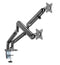 BRATECK 17'-32' Polished Aluminium Dual Premium Gas-Spring Desk Mount - Office Connect 2018