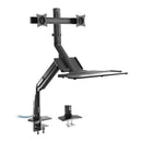 BRATECK 17"~27" Dual Monitor Gas Spring Sit-Stand Desk Converter. - Office Connect 2018
