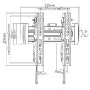BRATECK 23''-42'' Tilt wall mount bracket. Max Load - Office Connect 2018