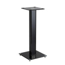 BRATECK 23.6" Aluminium/Glass Floor Standing BookShelf Speaker Stands. - Office Connect 2018