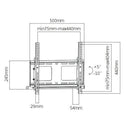 BRATECK 32''-55'' Anti-theft tilting wall bracket. - Office Connect 2018