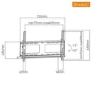 BRATECK 37''-70'' Anti-theft tilting wall bracket. - Office Connect 2018