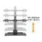 BRATECK Electric Sit-Stand Desk Converter With Dual Monitor Mount. - Office Connect 2018