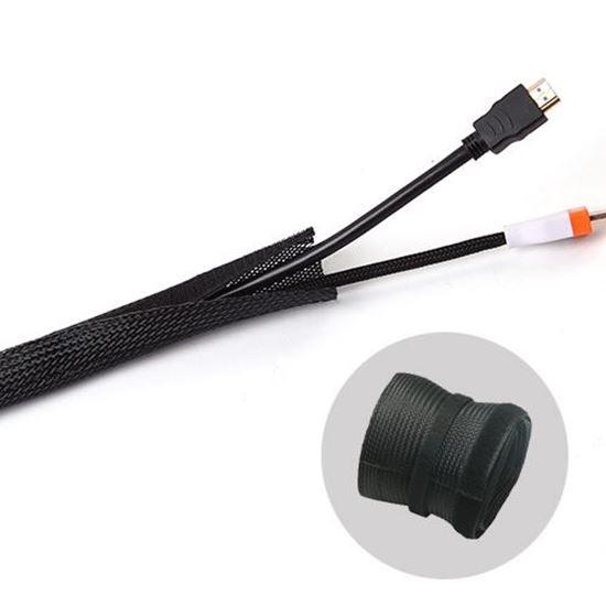BRATECK Flexible Polyester Cable Sock. Elastic To Fit Most Cable - Office Connect 2018