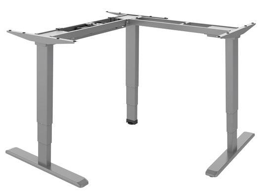 BRATECK L-Shape Electric Sit-Stand Desk Frame With Triple Motors. - Office Connect 2018