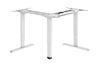 BRATECK L-Shape Electric Sit-Stand Desk Frame With Triple Motors. - Office Connect 2018