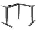 BRATECK L-Shape Electric Sit-Stand Desk Frame With Triple Motors. - Office Connect 2018