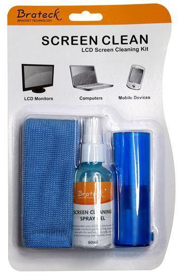 BRATECK LCD Cleaning Kit. Includes: 60ml non-drip - Office Connect 2018