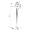 BRATECK Universal iPad 2/3/4/Air. Anti-theft Floor - Office Connect 2018