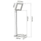 BRATECK Universal iPad/Galaxy, anti-theft floor stand. - Office Connect 2018