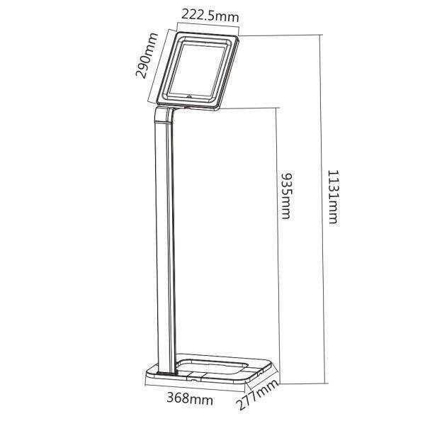 BRATECK Universal iPad/Galaxy, anti-theft floor stand. - Office Connect 2018