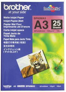 Brother BP60MA3 A3 Matte Inkjet Paper 145GSM 25 Sheets - Office Connect 2018
