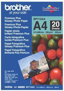 Brother BP71GA4 A4 Premium Glossy Photo Paper 260GSM 20 Sheets - Office Connect 2018