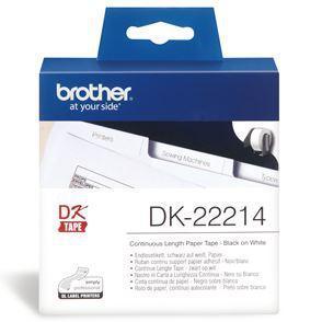 Brother DK22214 Continuous Length Paper Label Tape 12mm x 30.48m - Office Connect 2018
