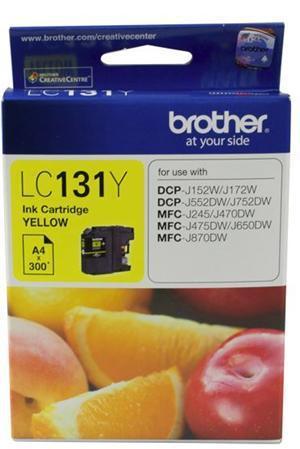 Brother LC131Y Yellow Ink Cartridge - Office Connect 2018