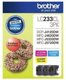 Brother LC233CL3PK CMY Colour Ink Cartridges (Triple Pack) - Office Connect 2018