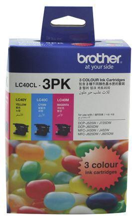 Brother LC40CL3PK CMY Colour Ink Cartridges (Triple Pack) - Office Connect 2018