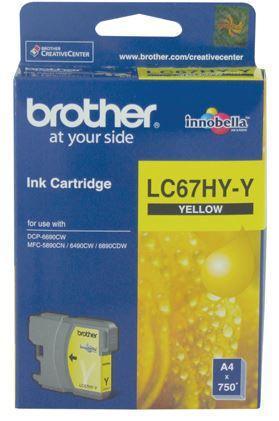 Brother LC67HYY Yellow High Yield Ink Cartridge - Office Connect 2018