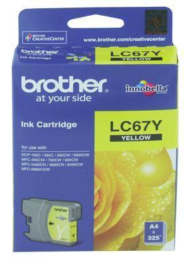 Brother LC67Y Yellow Ink Cartridge - Office Connect 2018