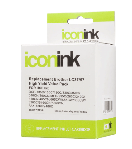 Icon Compatible Brother LC37/57 B/C/M/Y Value Pack - Office Connect