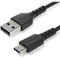 Cable - Black USB 2.0 to USB C Cable 2m - Office Connect 2018