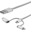 Cable USB - Micro-USB USB-C Lightning 2m - Office Connect 2018