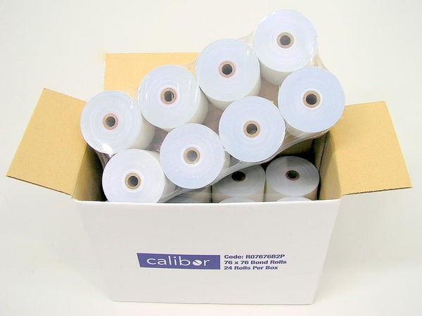 CALIBOR 2PLY PAPER 76X76 24 ROLLS / BOX - Office Connect 2018