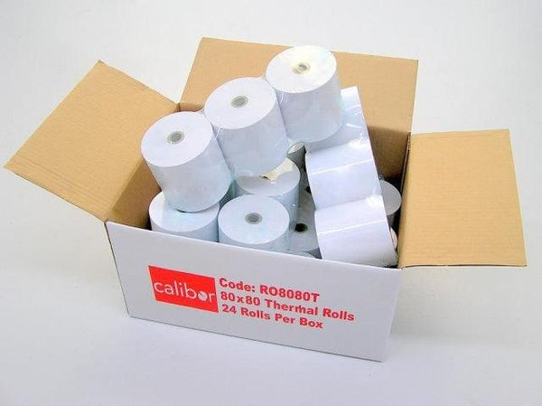 CALIBOR THERMAL PAPER 80X80 24 ROLLS/BOX - Office Connect 2018