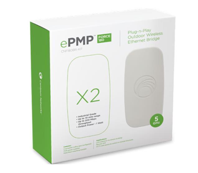 Cambium ePMP Force180 5GHz Wireless Bridge in a Box - Office Connect 2018