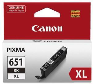 Canon CLI651XLBK XL Black High Yield Ink Cartridge - Office Connect 2018