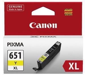 Canon CLI651XLY Yellow High Yield Ink Cartridge - Office Connect 2018