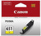 Canon CLI651Y Yellow Ink Cartridge - Office Connect 2018