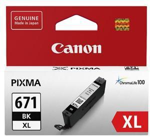 Canon CLI671XLBK Dye Black High Yield Ink Cartridge - Office Connect 2018