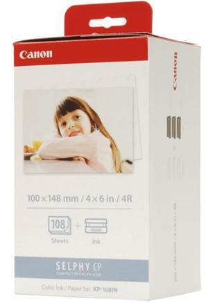 Canon KP-108IN Selphy 6x4 Photo Paper & Ink Kit - 108 Sheets - Office Connect 2018