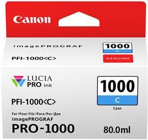 Canon PFI-1000C Cyan Ink Tank - Office Connect 2018