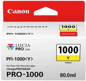 Canon PFI-1000Y Yellow Ink Tank - Office Connect 2018