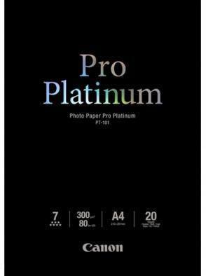 Canon PT-101 A4 Pro Platinum 300gsm Photo Paper - 20 Sheets - Office Connect 2018