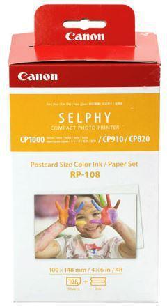 Canon RP-108 Selphy 6x4 Photo Paper & Ink Kit - 108 Sheets - Office Connect 2018