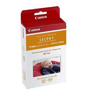 Canon RP54 Selphy 6x4 Photo Paper & Ink Kit - 54 Sheets - Office Connect 2018