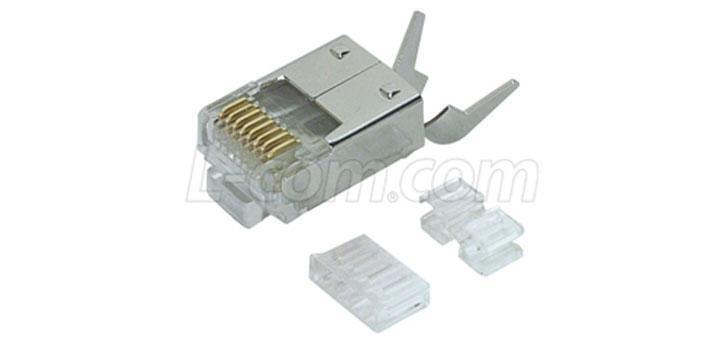 Cat6 RJ45 Shielded Plug with Strain Relief - Office Connect 2018